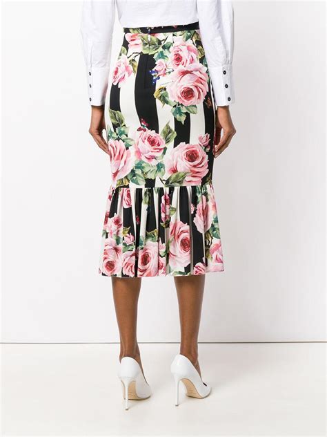 dolce gabbana floral skirt|dolce gabbana skirt suit.